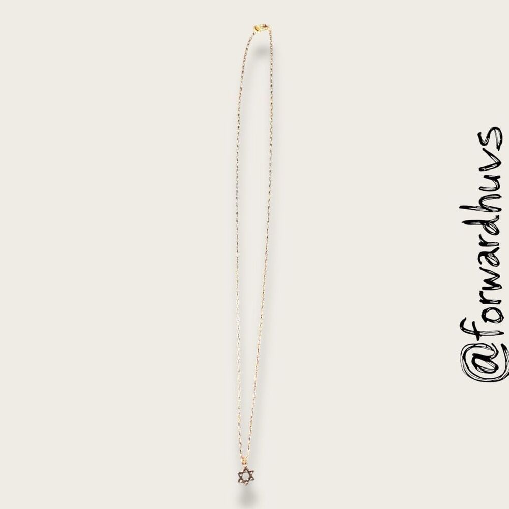 Star of David Necklace – 16” – 1/20 14K Rose Gold-Filled - Picture 5 of 8